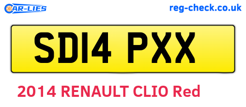 SD14PXX are the vehicle registration plates.