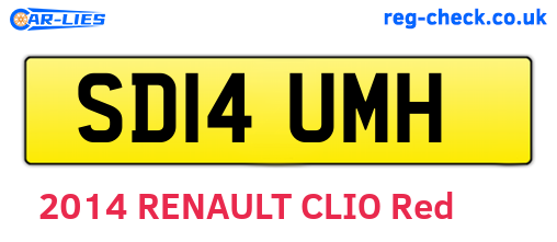 SD14UMH are the vehicle registration plates.