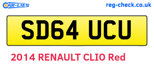 SD64UCU are the vehicle registration plates.