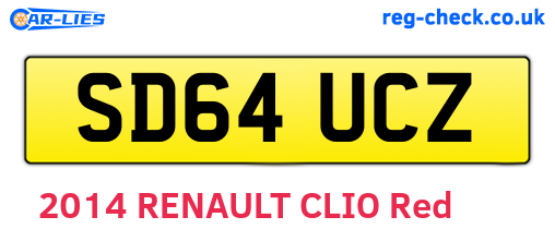 SD64UCZ are the vehicle registration plates.