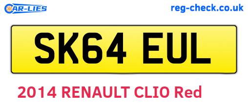 SK64EUL are the vehicle registration plates.