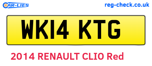 WK14KTG are the vehicle registration plates.