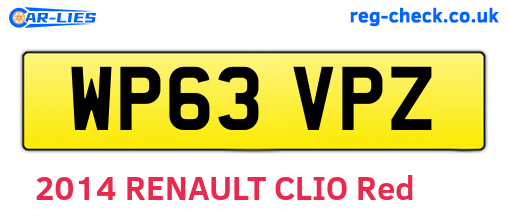 WP63VPZ are the vehicle registration plates.