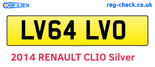 LV64LVO are the vehicle registration plates.