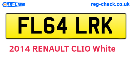 FL64LRK are the vehicle registration plates.