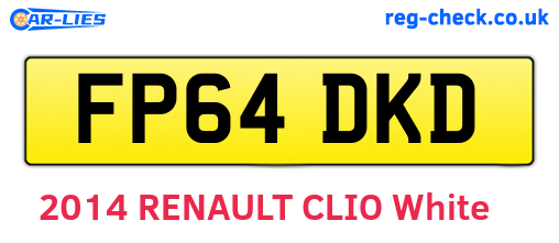 FP64DKD are the vehicle registration plates.