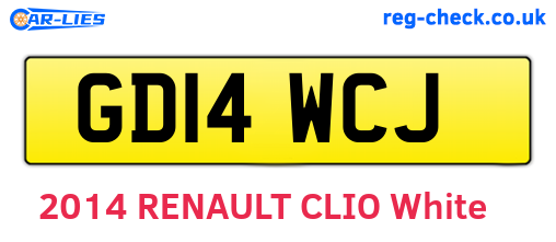 GD14WCJ are the vehicle registration plates.