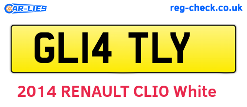 GL14TLY are the vehicle registration plates.