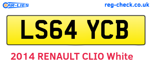 LS64YCB are the vehicle registration plates.