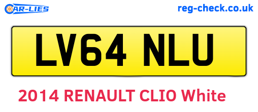 LV64NLU are the vehicle registration plates.