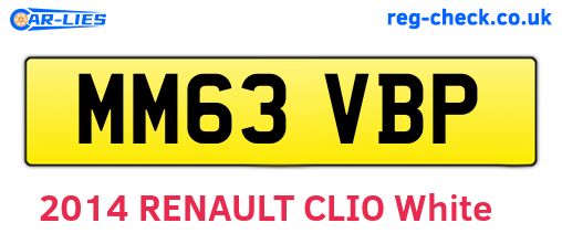 MM63VBP are the vehicle registration plates.