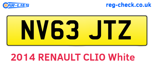 NV63JTZ are the vehicle registration plates.