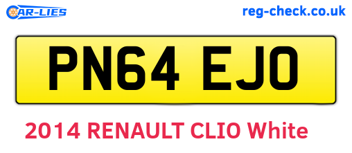 PN64EJO are the vehicle registration plates.