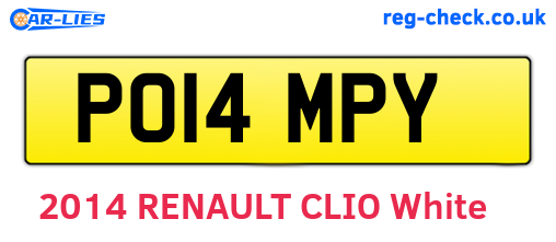 PO14MPY are the vehicle registration plates.