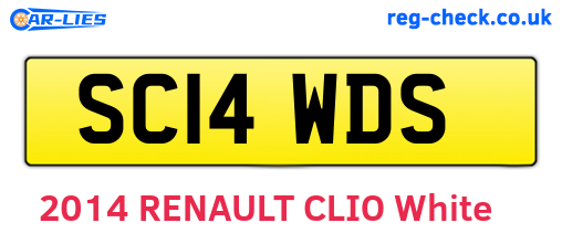 SC14WDS are the vehicle registration plates.