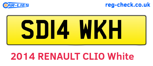 SD14WKH are the vehicle registration plates.