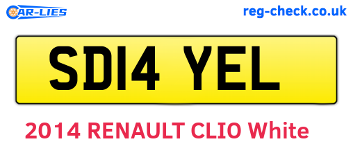 SD14YEL are the vehicle registration plates.