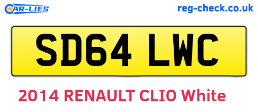 SD64LWC are the vehicle registration plates.