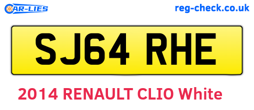 SJ64RHE are the vehicle registration plates.