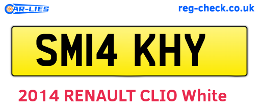 SM14KHY are the vehicle registration plates.