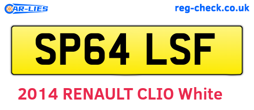 SP64LSF are the vehicle registration plates.