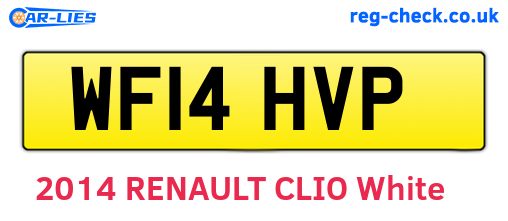 WF14HVP are the vehicle registration plates.