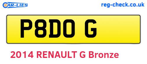 P8DOG are the vehicle registration plates.