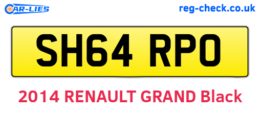 SH64RPO are the vehicle registration plates.
