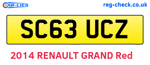 SC63UCZ are the vehicle registration plates.
