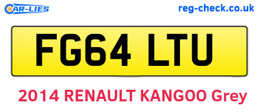FG64LTU are the vehicle registration plates.
