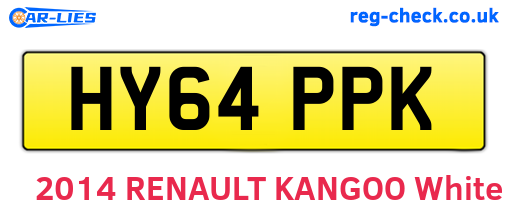 HY64PPK are the vehicle registration plates.