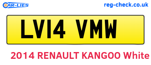 LV14VMW are the vehicle registration plates.