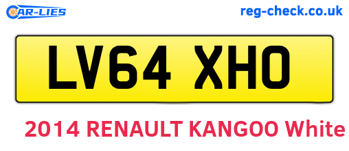 LV64XHO are the vehicle registration plates.