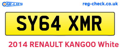 SY64XMR are the vehicle registration plates.