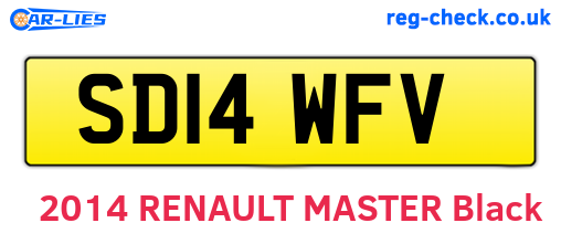 SD14WFV are the vehicle registration plates.