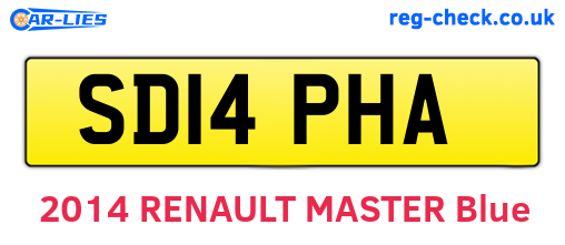 SD14PHA are the vehicle registration plates.