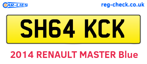 SH64KCK are the vehicle registration plates.
