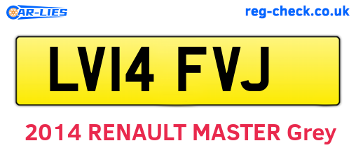 LV14FVJ are the vehicle registration plates.