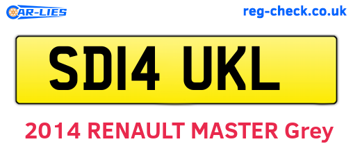 SD14UKL are the vehicle registration plates.