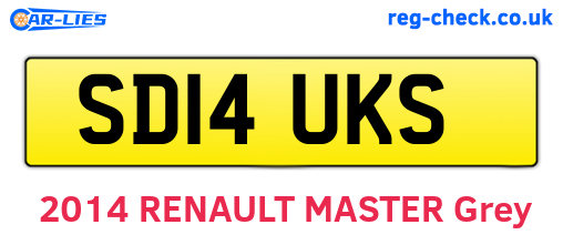 SD14UKS are the vehicle registration plates.