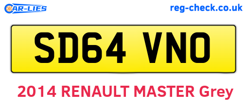 SD64VNO are the vehicle registration plates.