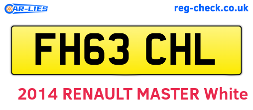 FH63CHL are the vehicle registration plates.