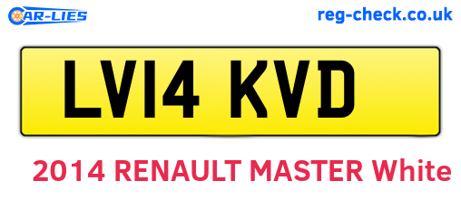 LV14KVD are the vehicle registration plates.