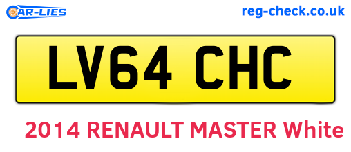 LV64CHC are the vehicle registration plates.