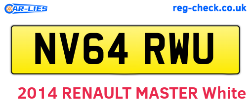 NV64RWU are the vehicle registration plates.