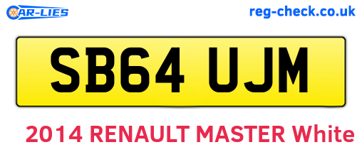 SB64UJM are the vehicle registration plates.
