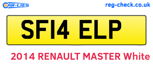 SF14ELP are the vehicle registration plates.