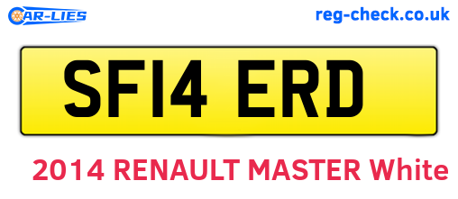 SF14ERD are the vehicle registration plates.