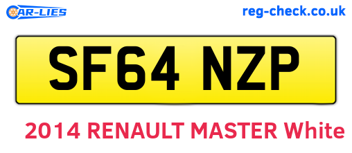 SF64NZP are the vehicle registration plates.