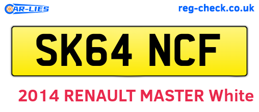 SK64NCF are the vehicle registration plates.